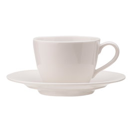 Avet Taza Té Con Plato 6 Unidades Plain White 240 Ml